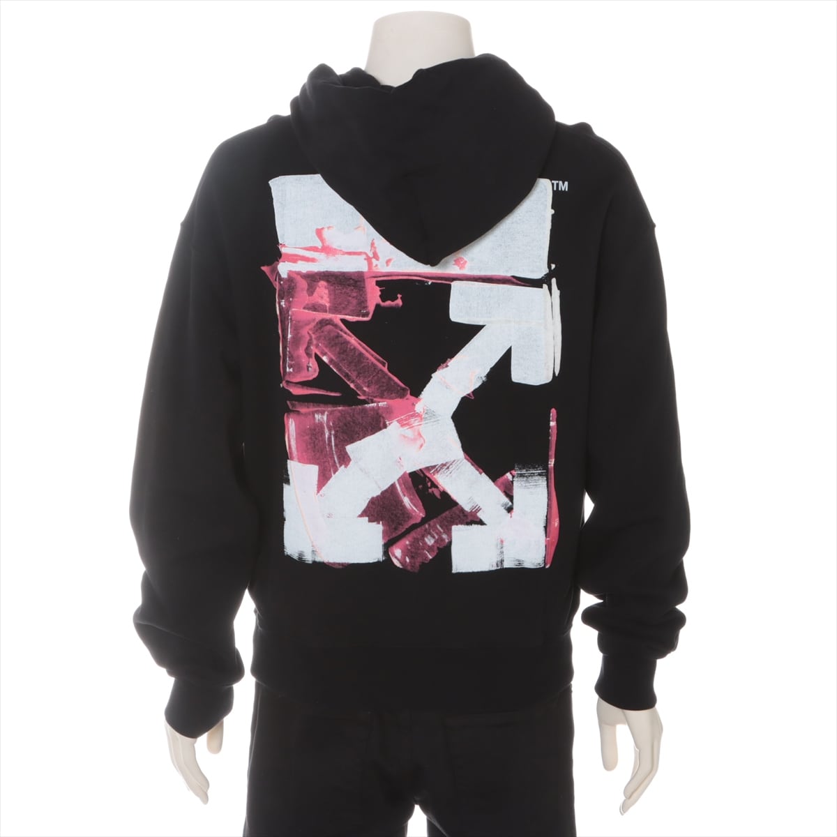 off-white アクリルアロープリントパーカー
