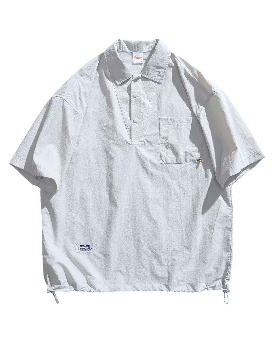 オーバーサイズオープンカラー半袖シャツ　S0402  ¥7,980