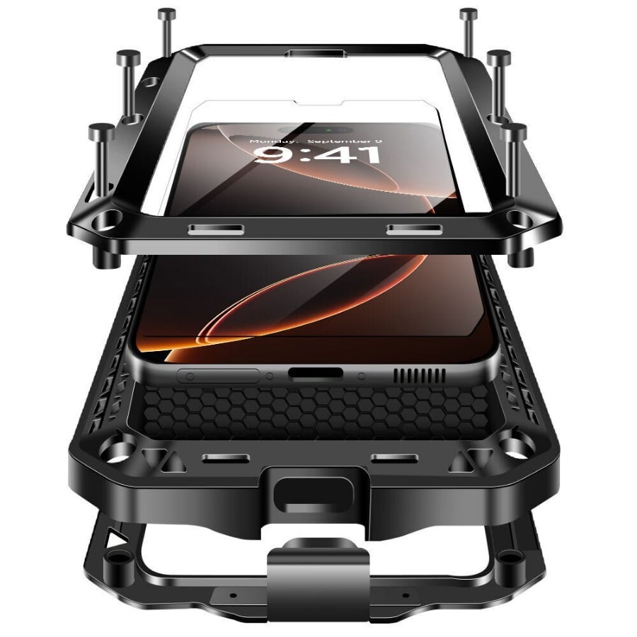 ◆iPhone17シリーズ 対応◆ Metal Frame × Silicon Shockproof Case / メタル フレーム × シリコン 耐衝撃 スマホケース