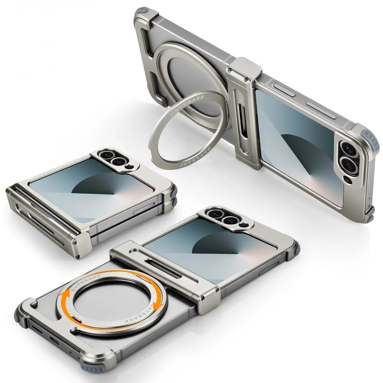 Ring Stand Aluminum Bumper Phone Case / リング スタンド アルミニウム バンパー スマホケース