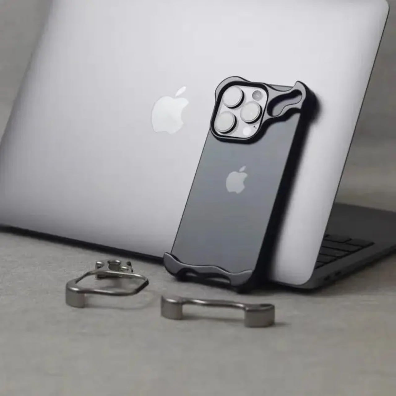 〔For iPhone〕Aluminum Alloy Bumper Phone Case + Lens Film / アルミニウム バンパーケース + レンズ フィルム