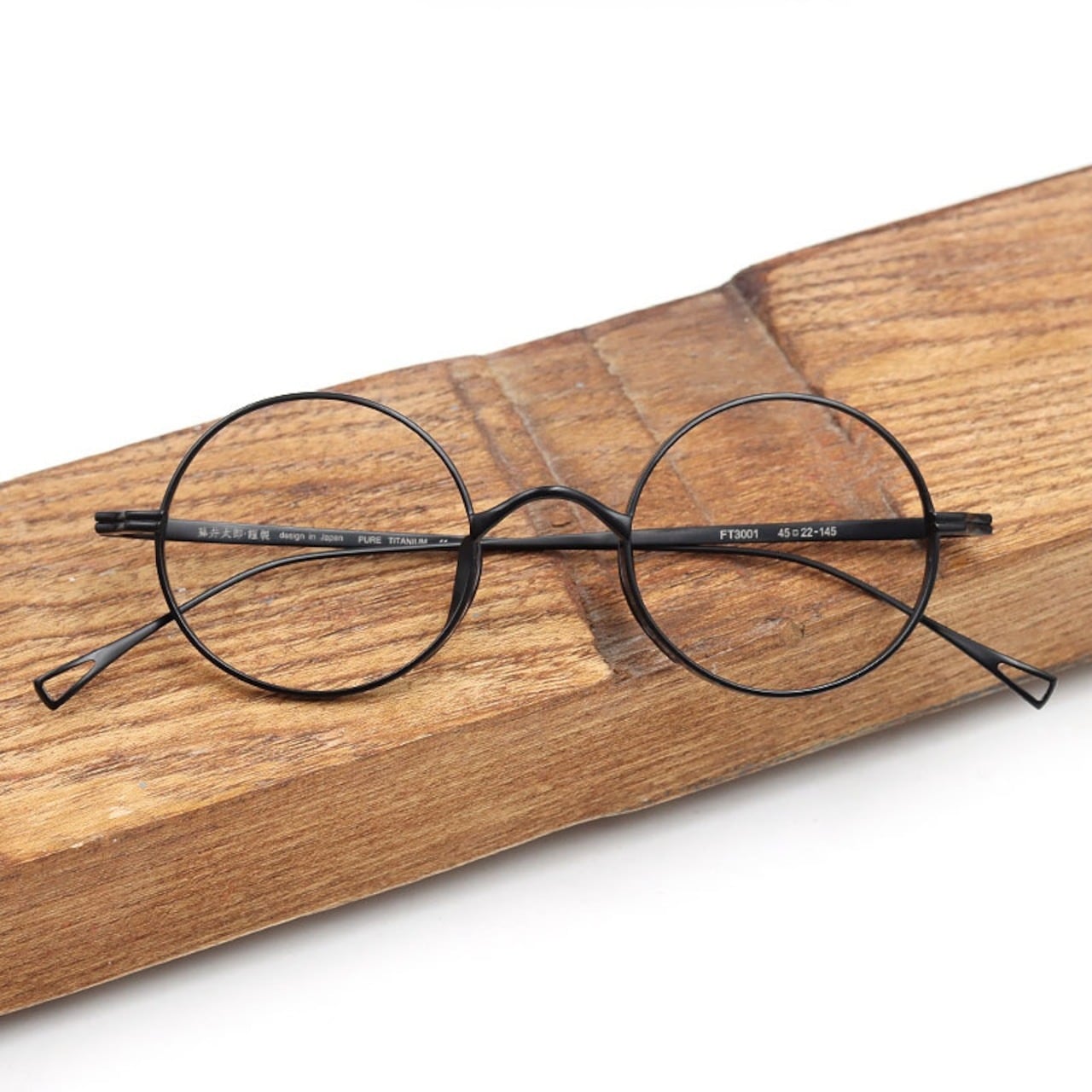 Unique Temple Titanium Glasses -round- / ユニーク テンプル チタン メガネ -ラウンド-