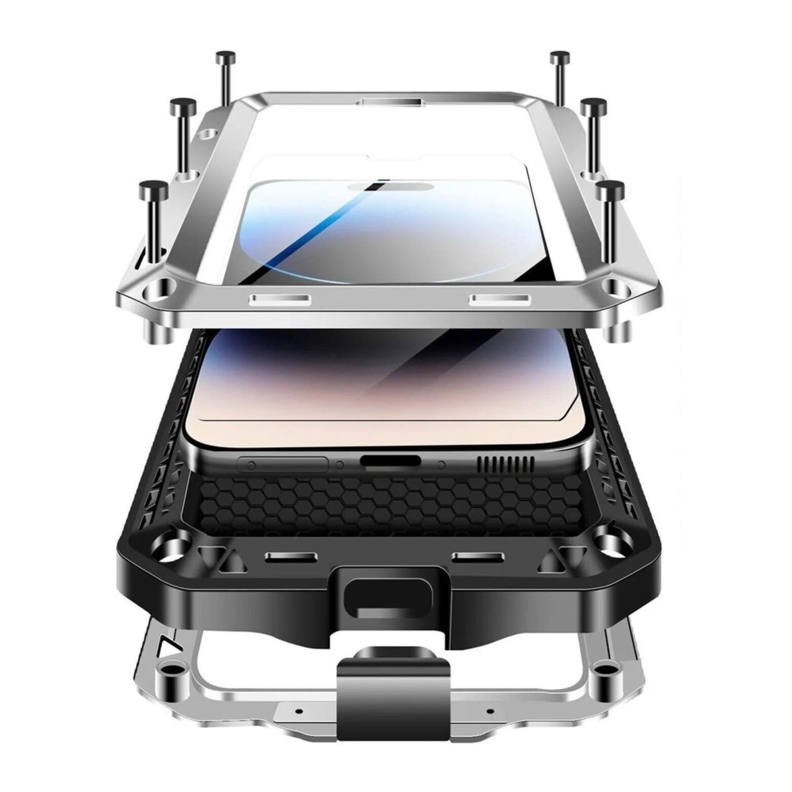 Metal Frame × Silicon Shockproof Case / メタル フレーム × シリコン 耐衝撃 スマホケース