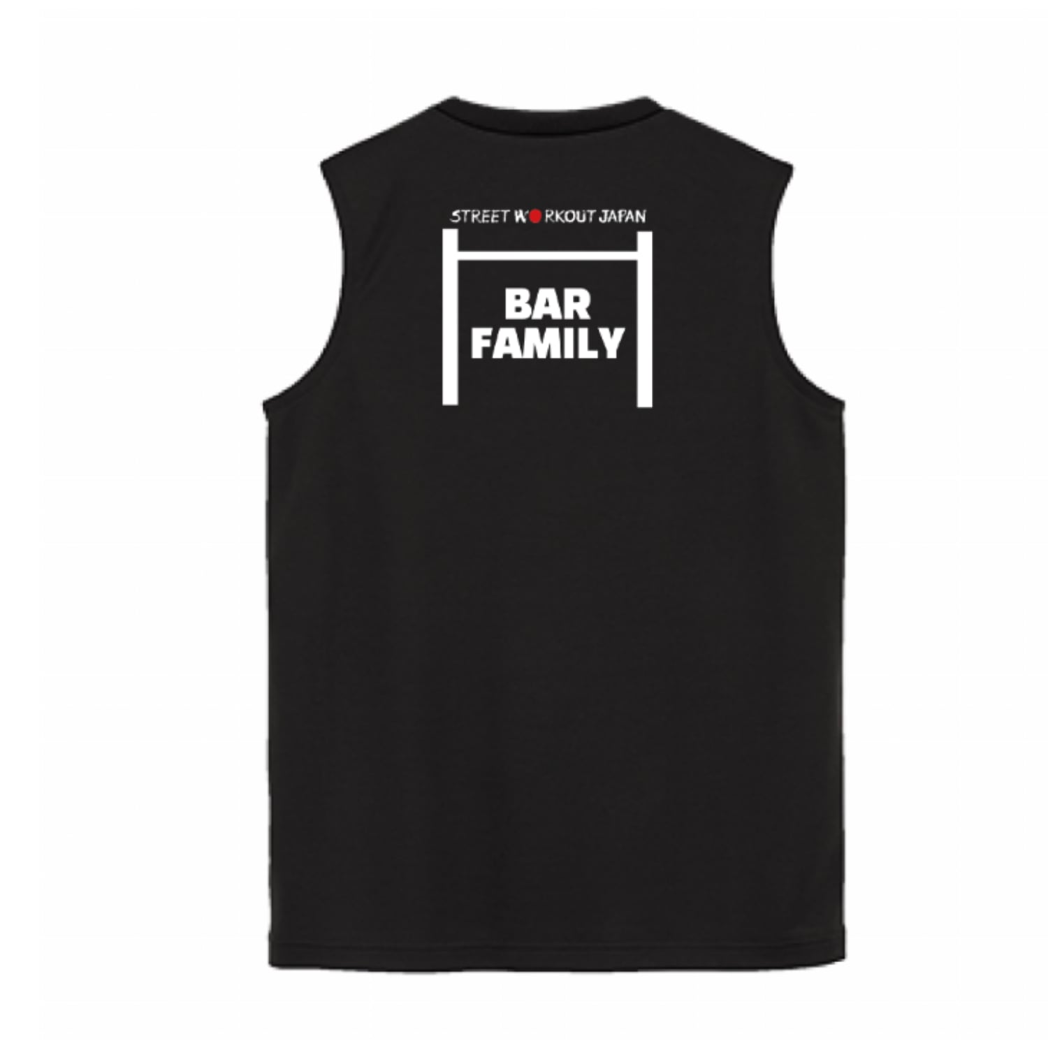 BAR FAMILY ノースリーブシャツ（黒）