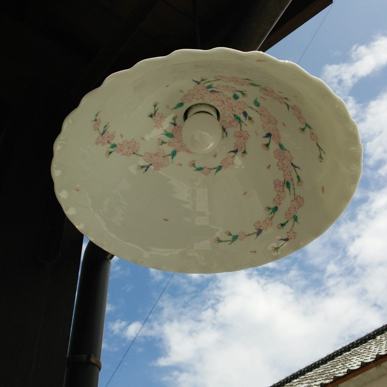 肥前有田焼 金龍窯 伝統工芸士 江口天童作 金彩椿花絵 陶板 額