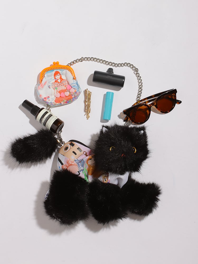 THE made in mix ぬいぐるみショルダーバッグ　ねこ THE made in mix