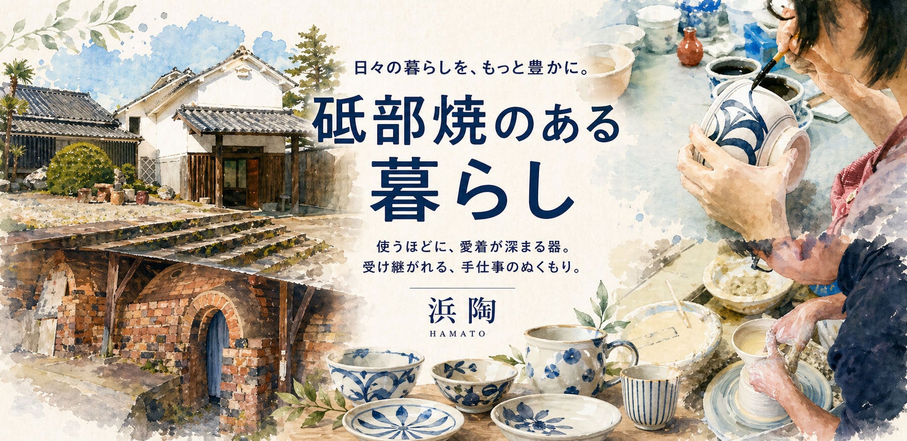 砥部焼専門店／砥部焼の浜陶紹介画像1