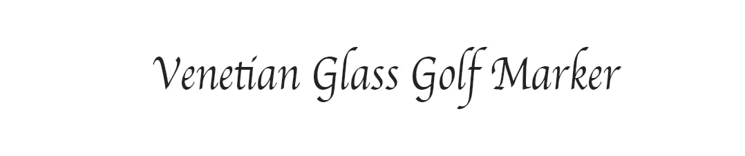 Venetian Glass Golf Marker