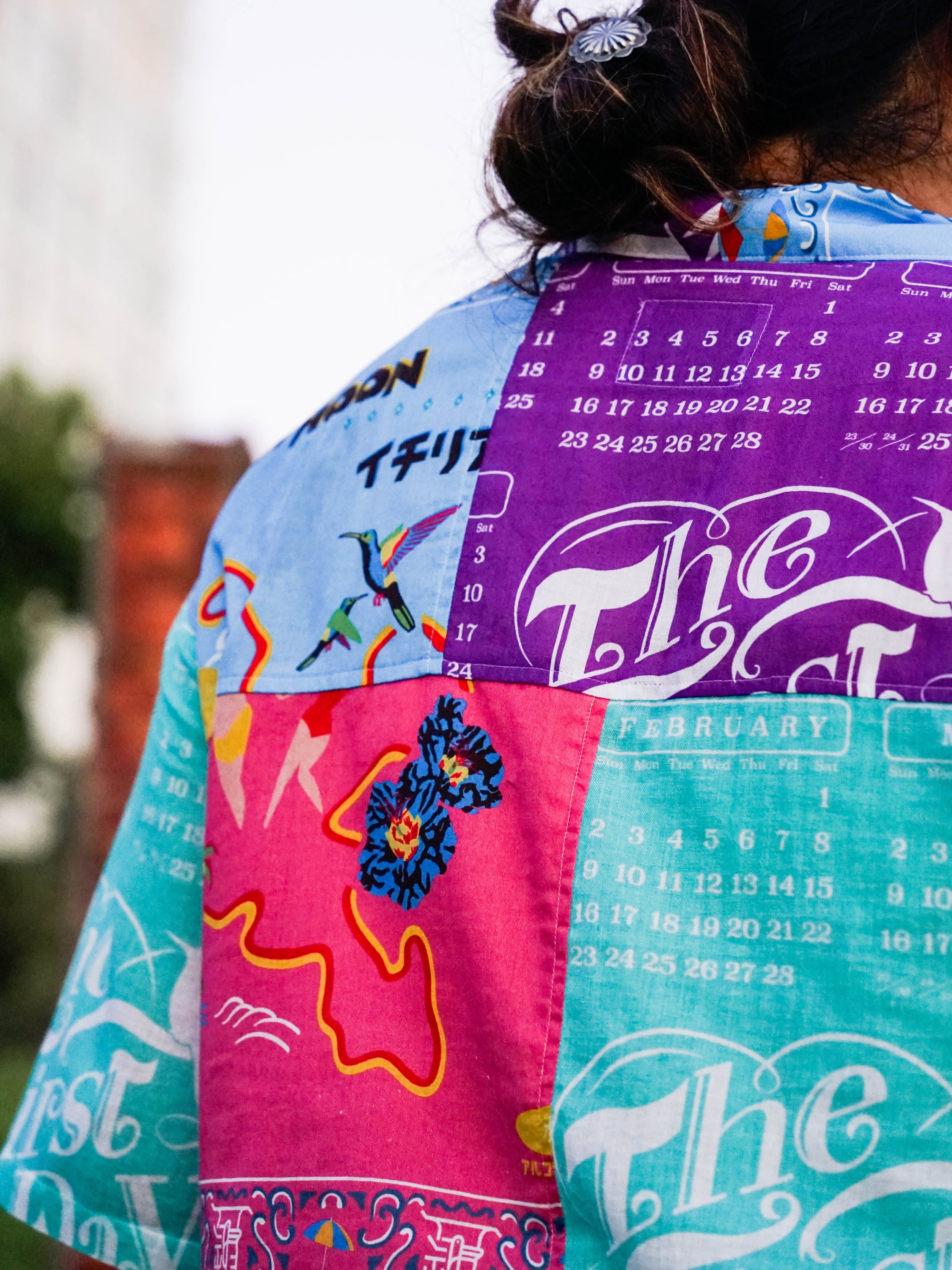 TUITACI 朔（ツイタチ） イチリアンウエスタンシャツ ネイビー シャツ メンズ デニムシャツ チェックシャツ 七分袖 ウエスタン