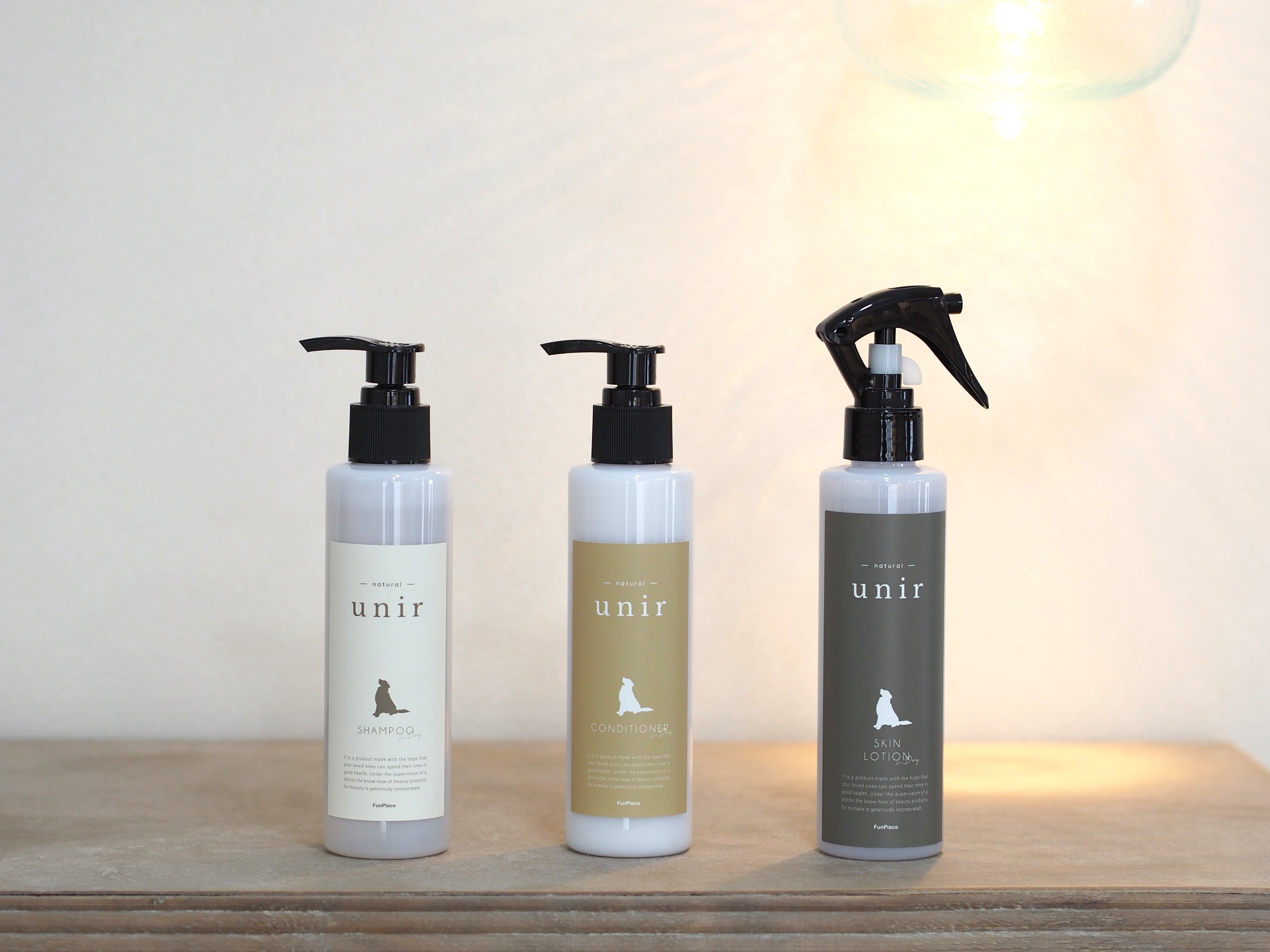 unir長毛犬種セット
シャンプー / コンディショナー / スキンローション