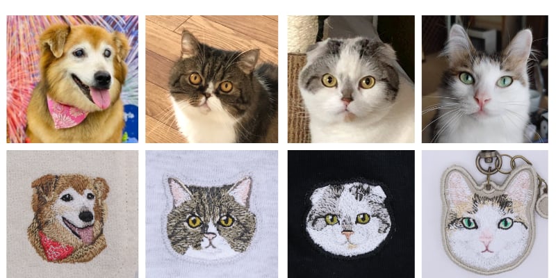 WOZAWAYA（をざわや） 犬猫刺繍オーダー｜世界でひとつのうちの子