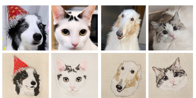WOZAWAYA（をざわや） 犬猫刺繍オーダー｜世界でひとつのうちの子