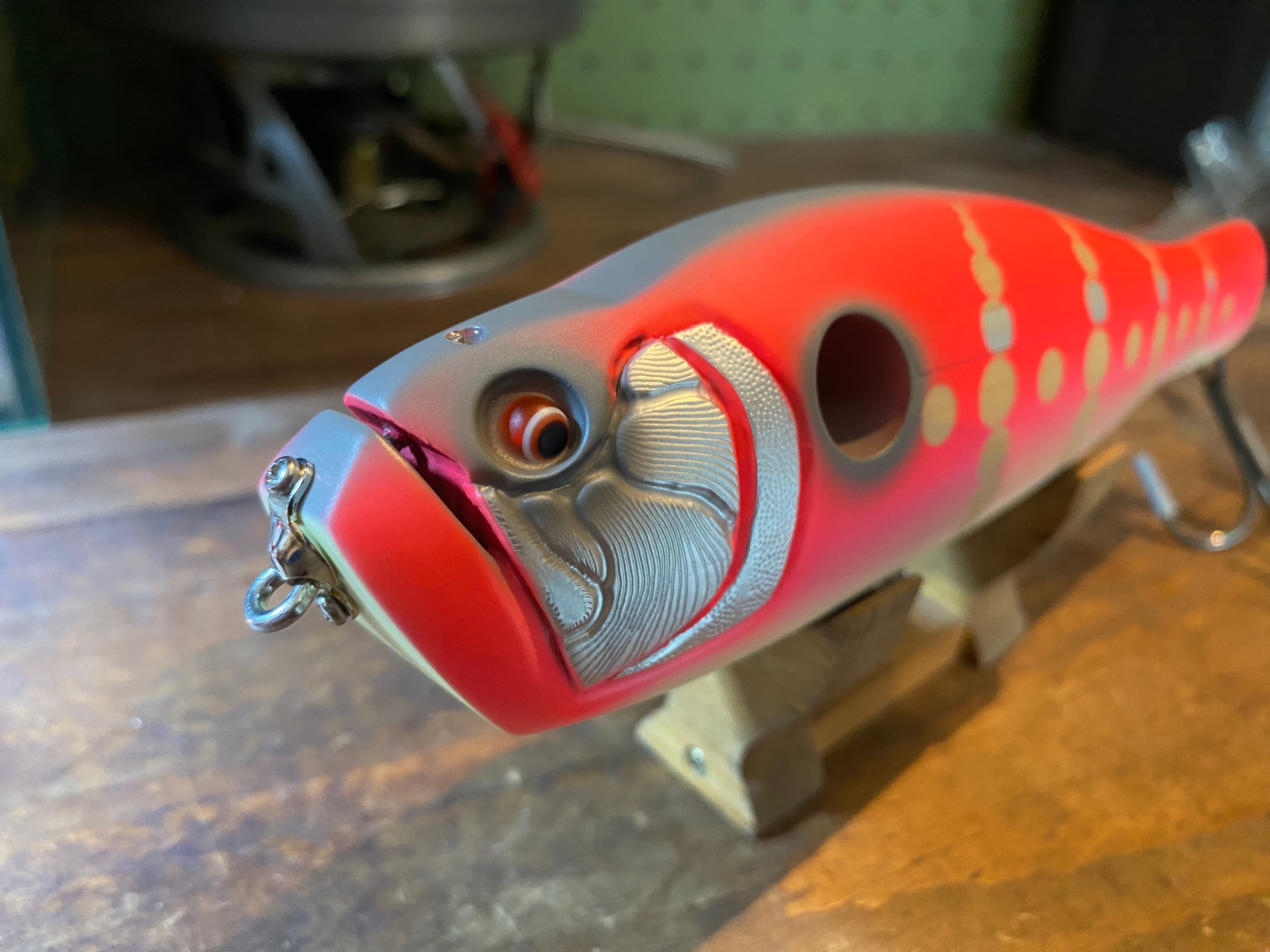 ハンドメイドトップウォータープラグ「WA-KA-'S]