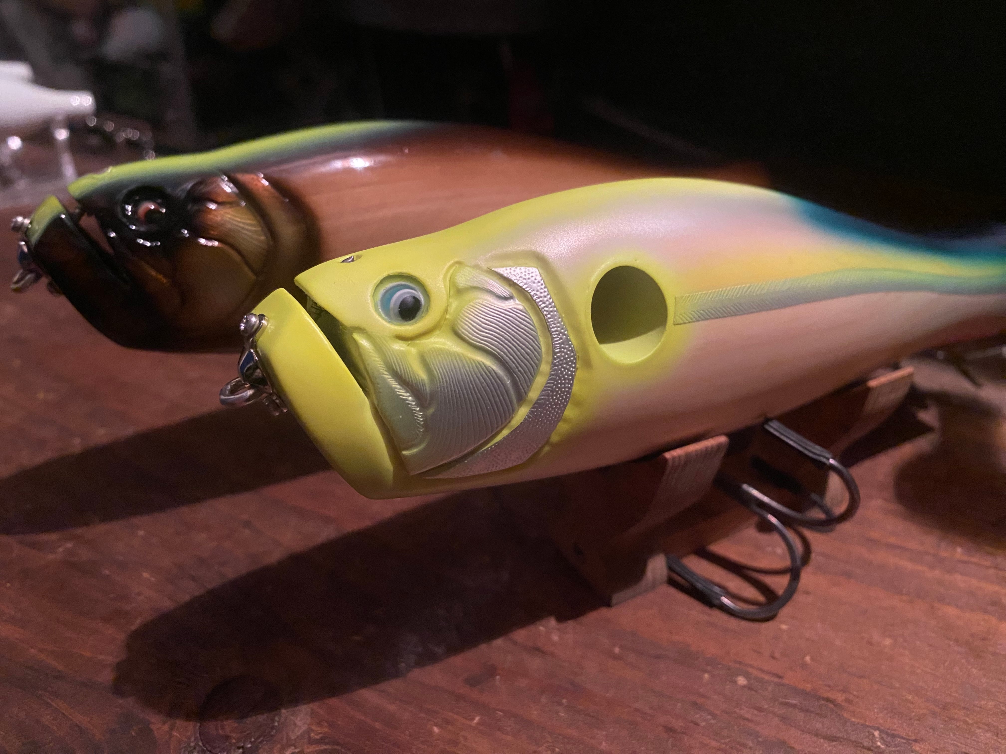 ハンドメイドトップウォータープラグ「WA-KA-'S]
