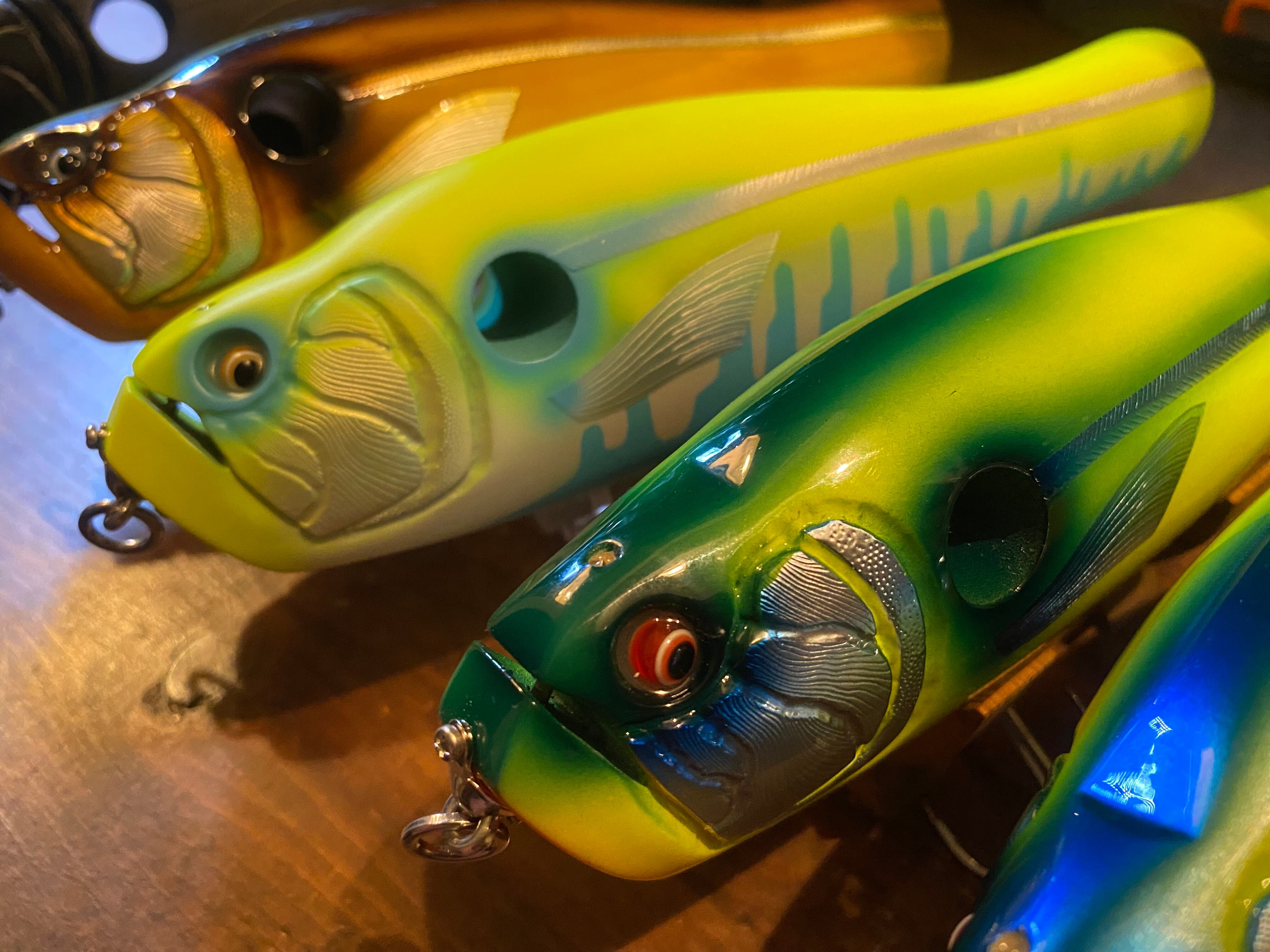 ハンドメイドトップウォータープラグ「WA-KA-'S]