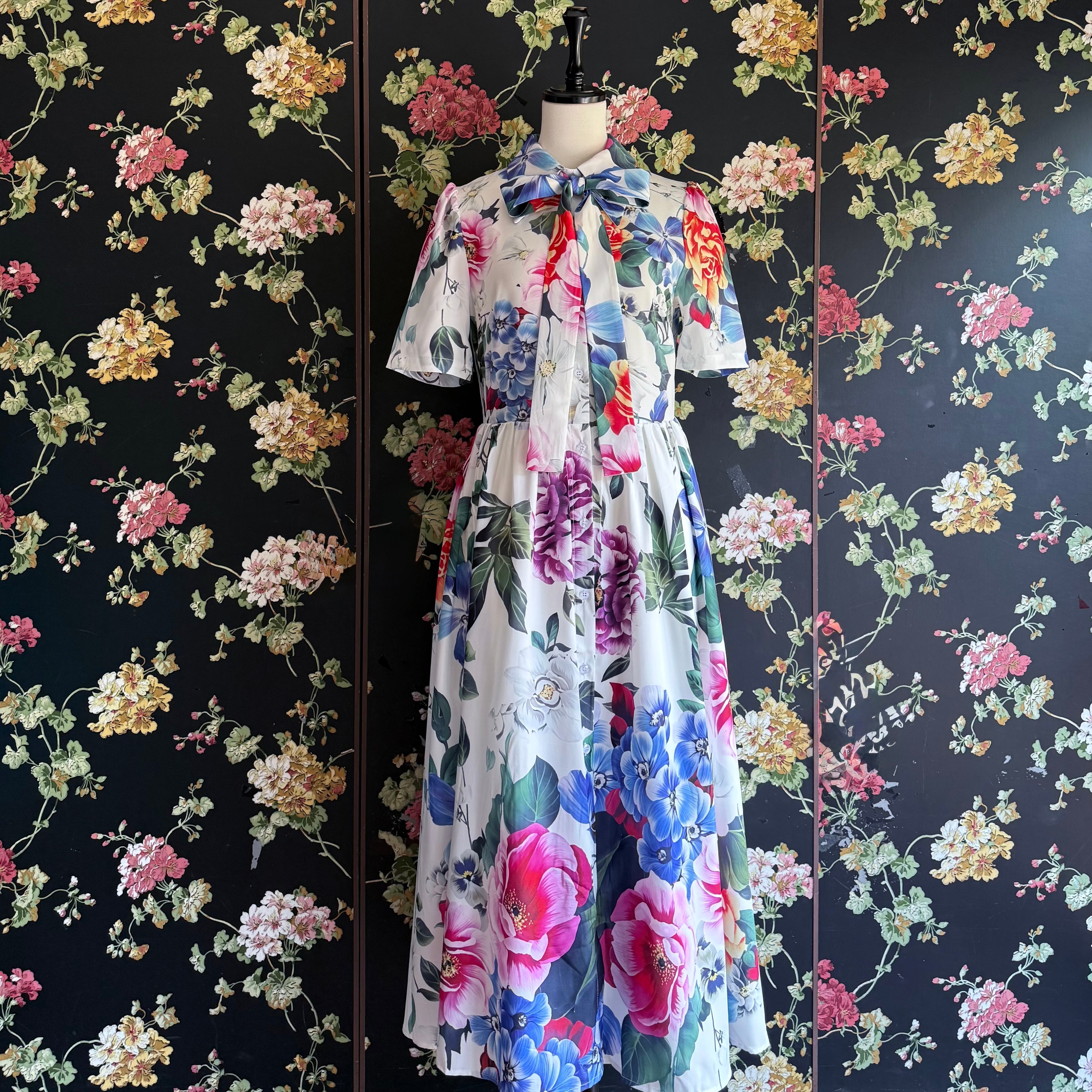 美品Wenger Dirndlウェンガーディアンドル♡オーストリアワンピース38 トワルドジュイ柄ワンピース（ワンピース）｜ASTORIA ODIER