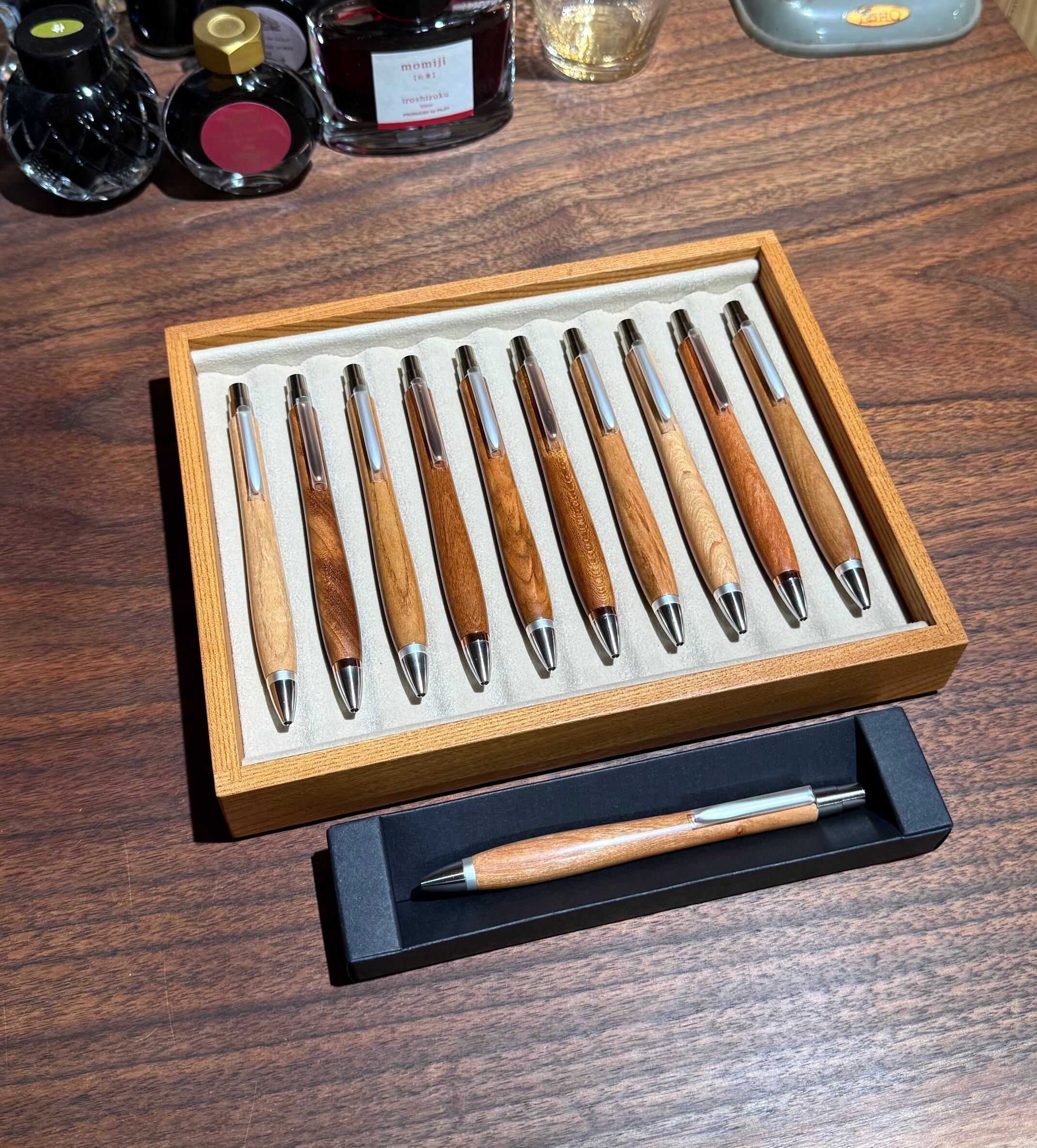 ウッドペンクラフト スタピライズウッド 紫 シャーペン ウッドペン