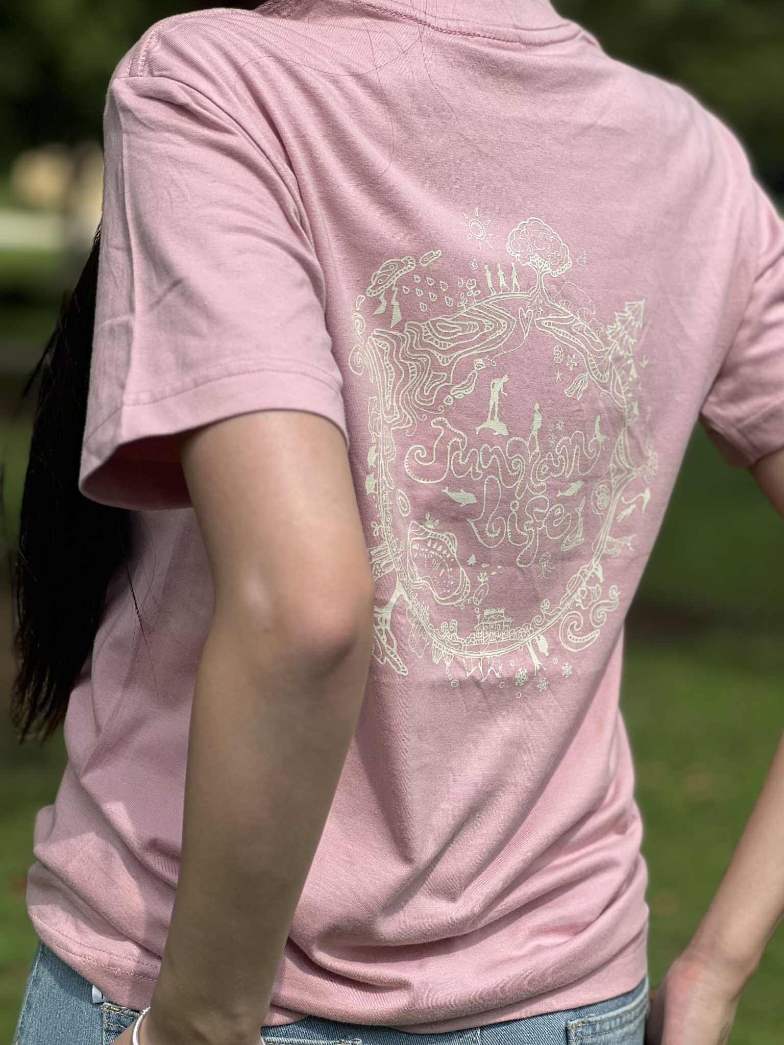 循環Lifeオリジナル<br>
オーガニックコットンTシャツ（全4色）