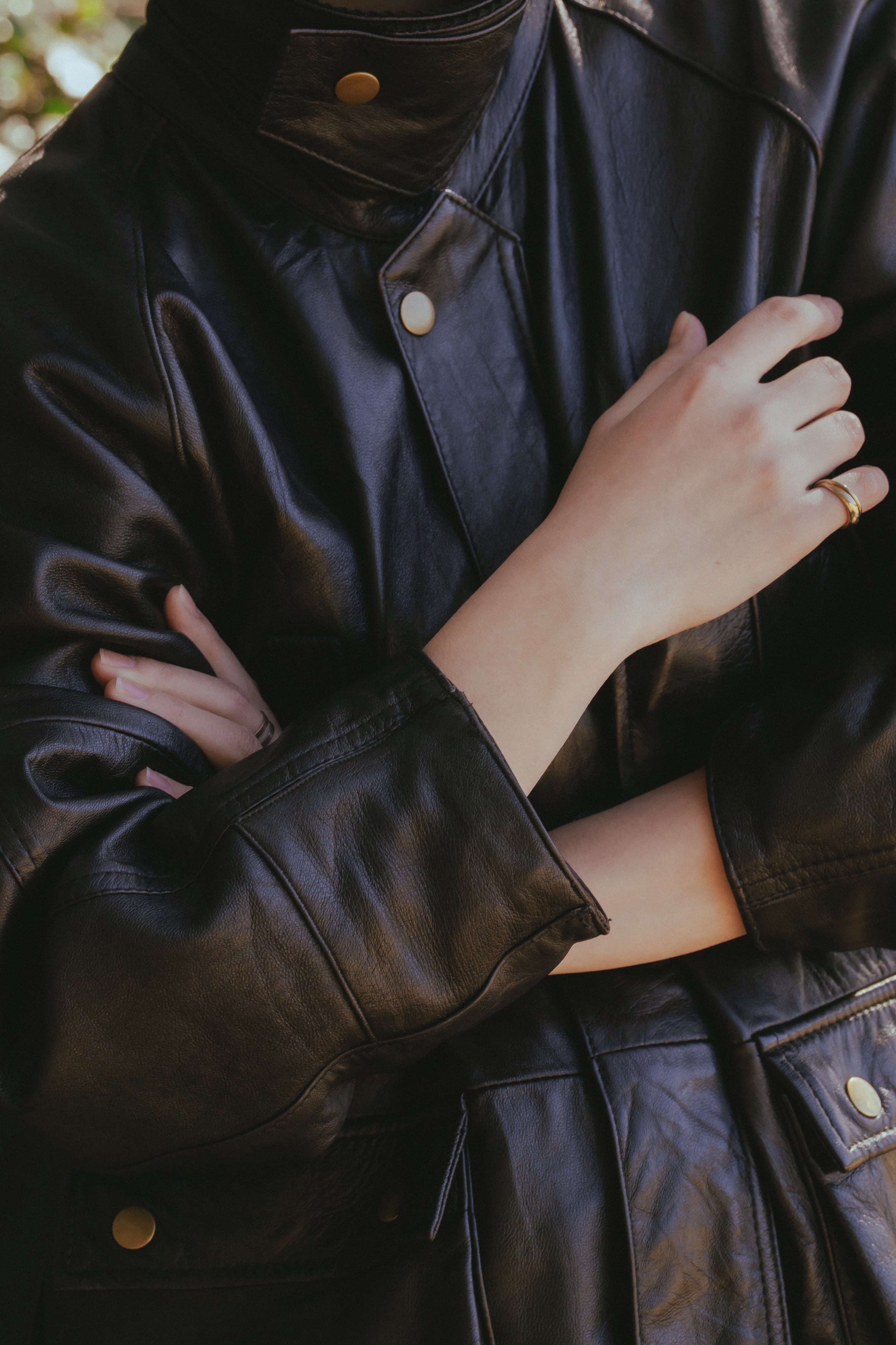 LEATHER JKT