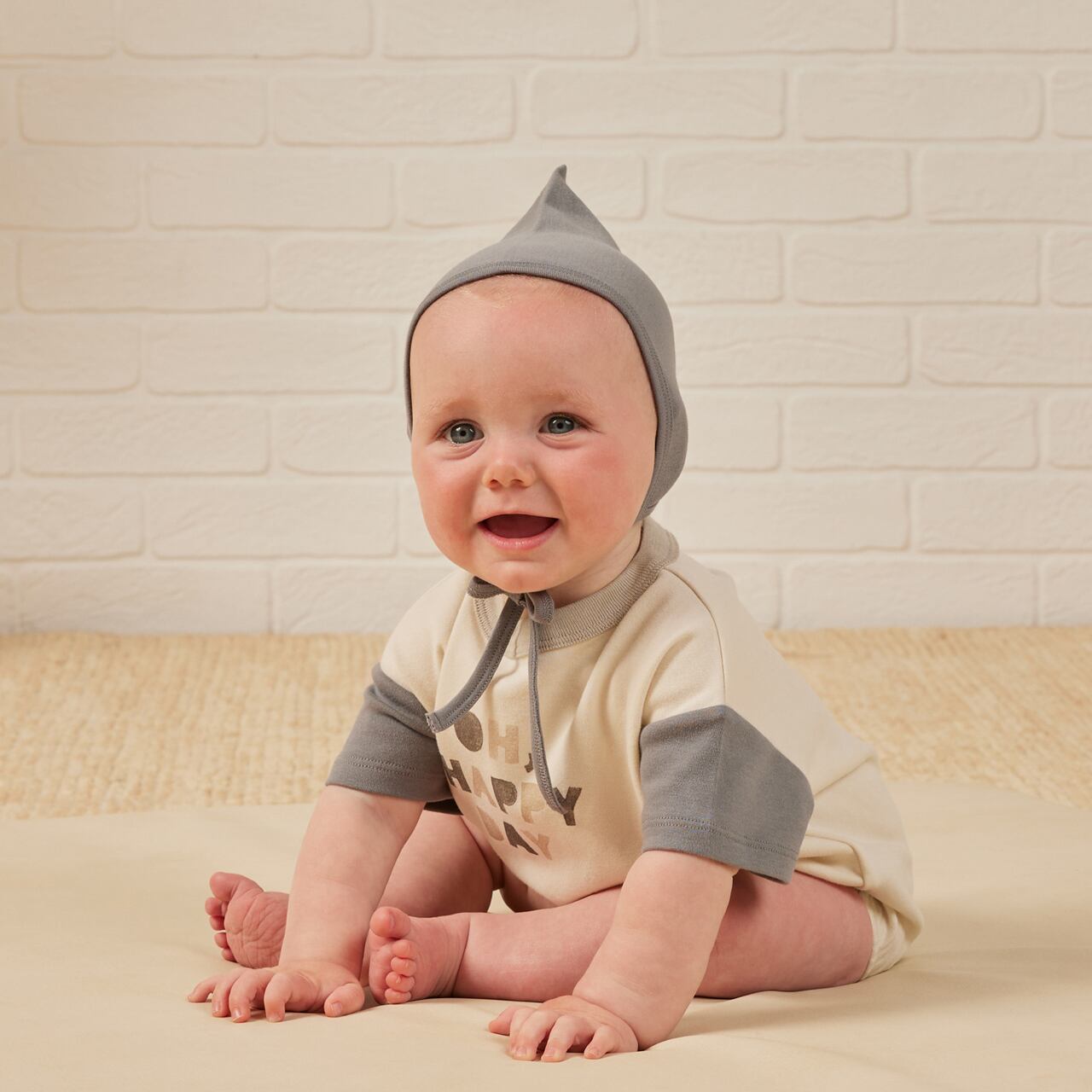 QUINCY MAE/relaxed bubble romper/Oh,Happy Day