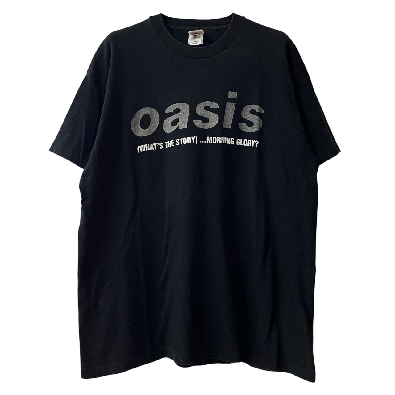 【希少】90s oasis ロゴTシャツ SCREEN STARS UK ロック レア】 90s Oasis What's The Story ヴィンテージTシャツが入荷