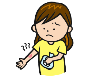 商品紹介 やけど虫に注意 オリジナルマスク専門店 抗菌マン