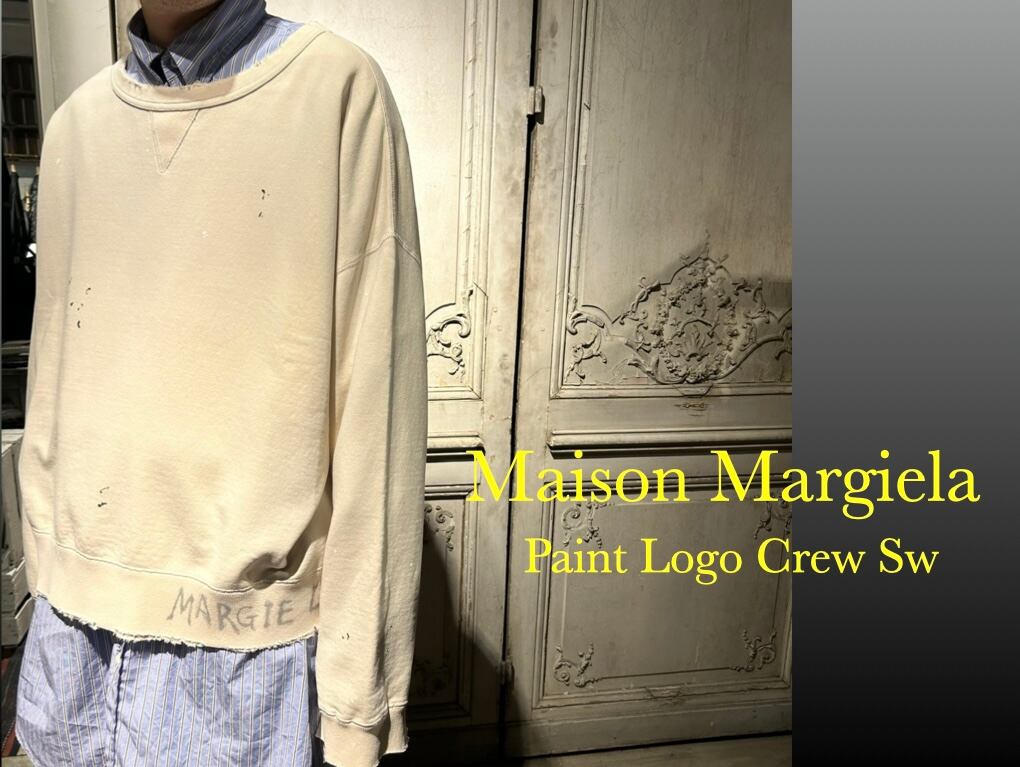 Maison Margiela/メゾン マルジェラ 】ペイントロゴクルーネック Maison Margiela/メゾン マルジェラ 】ペイントロゴクルーネック
