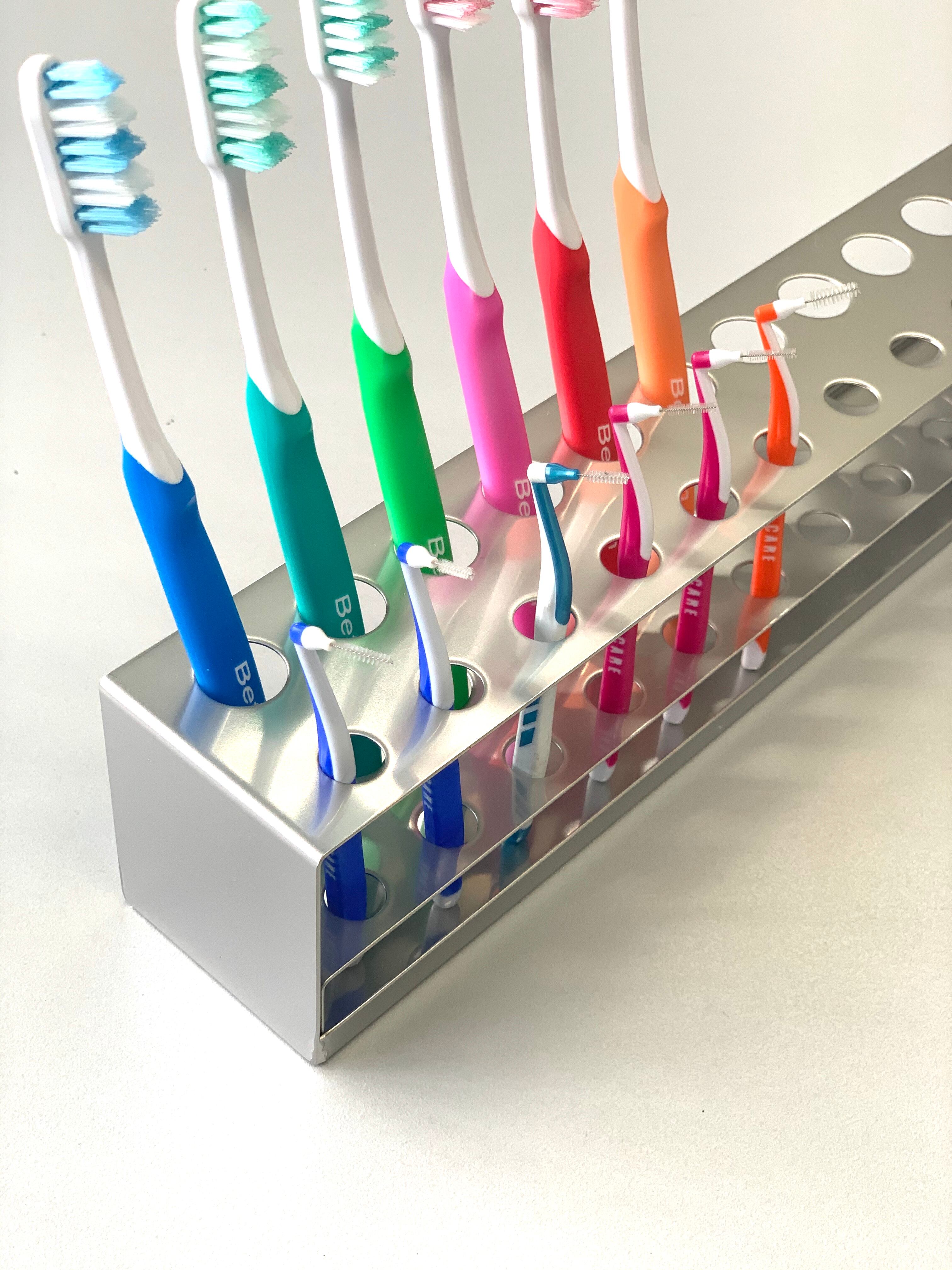 歯ブラシ・歯間ブラシスタンド16人用 | Murakami-Stainless