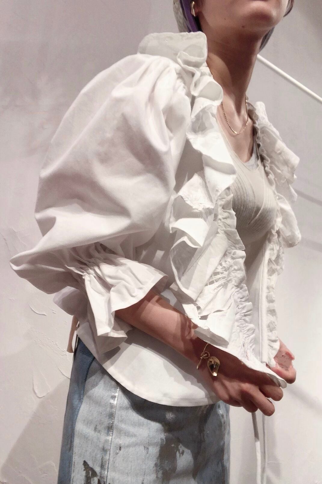 MALION vintage/マリオンヴィンテージ】cutwork frill blouse | loop