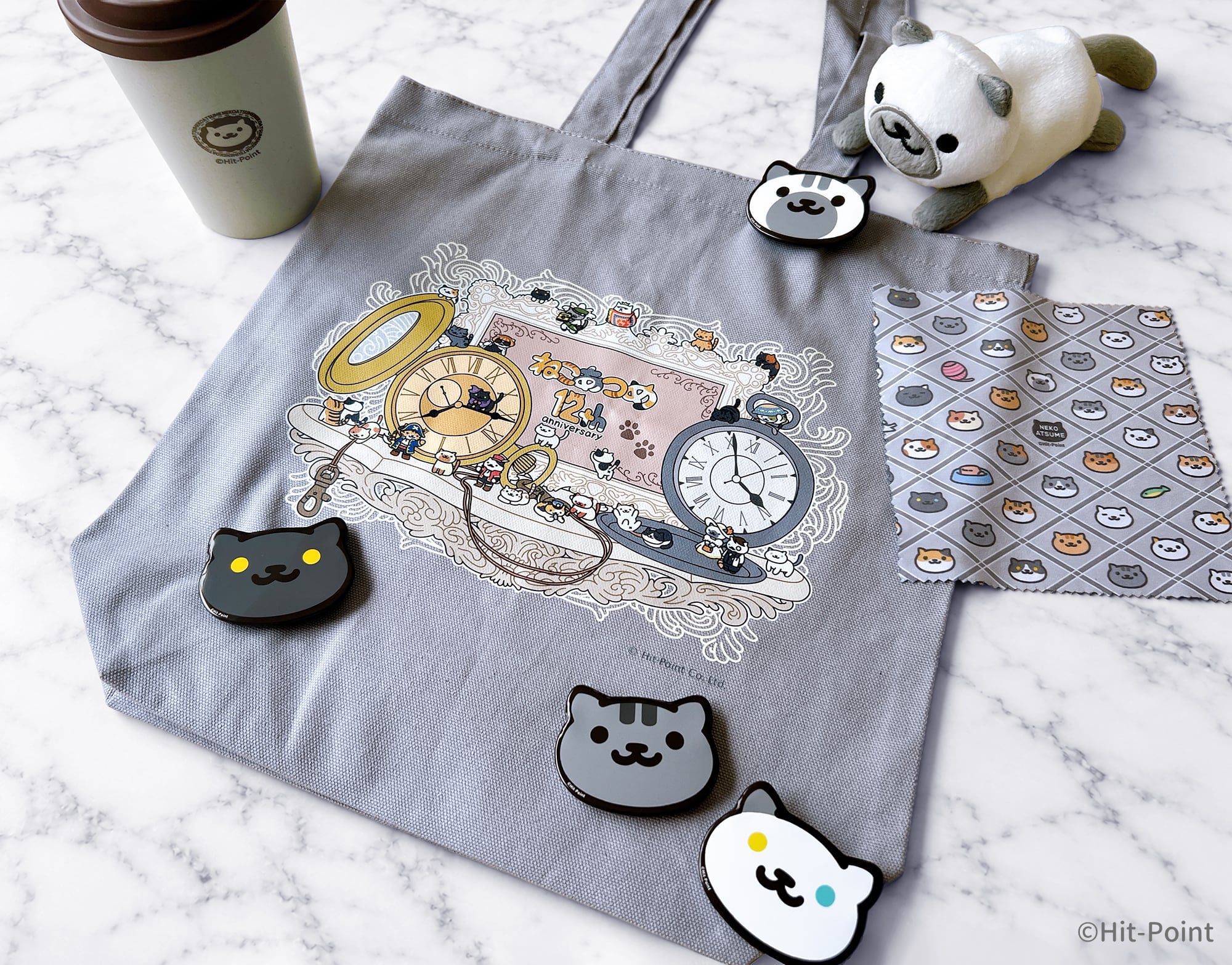 新商品】12周年記念グッズ発売！ 大人気「ねこのかお缶バッジ 第二弾