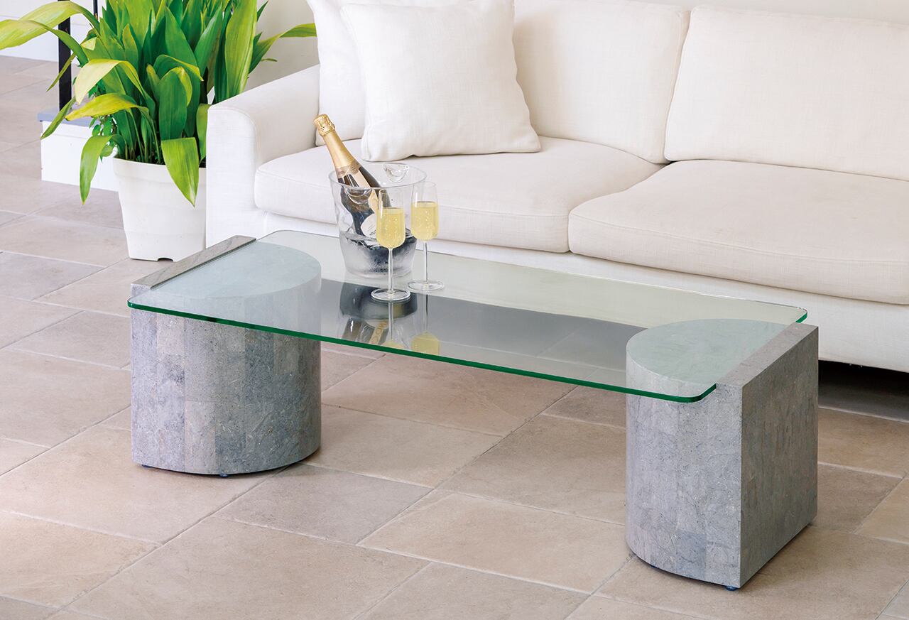 【美品】ライフファニチャー ストーンテーブル インド産 天然石 LIFE FURNITURE KA STONE TABLE / ライフファニチャー KA ストーン