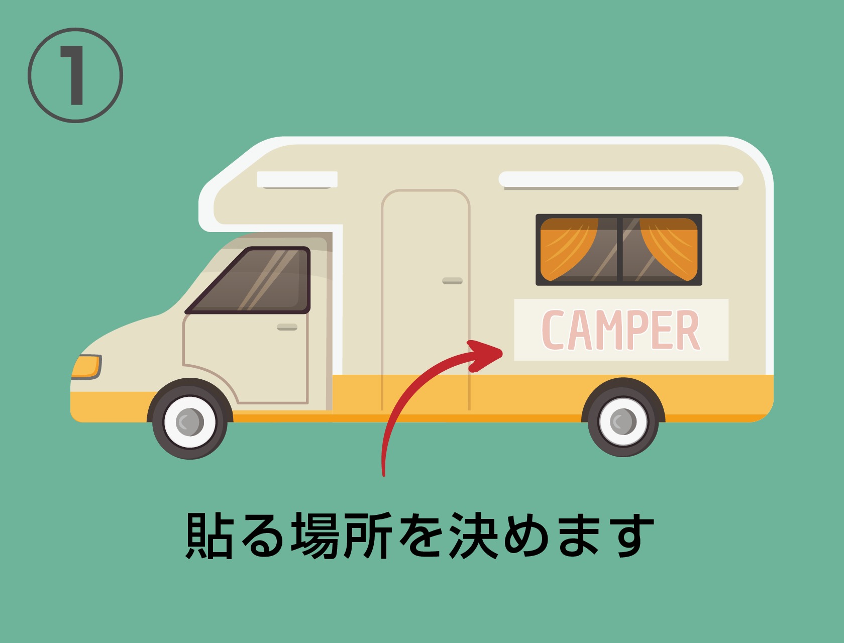 カッティングシートの貼り方 ひつじ屋塗料 カッティングシート加工 制作 オリジナル１枚から対応可能