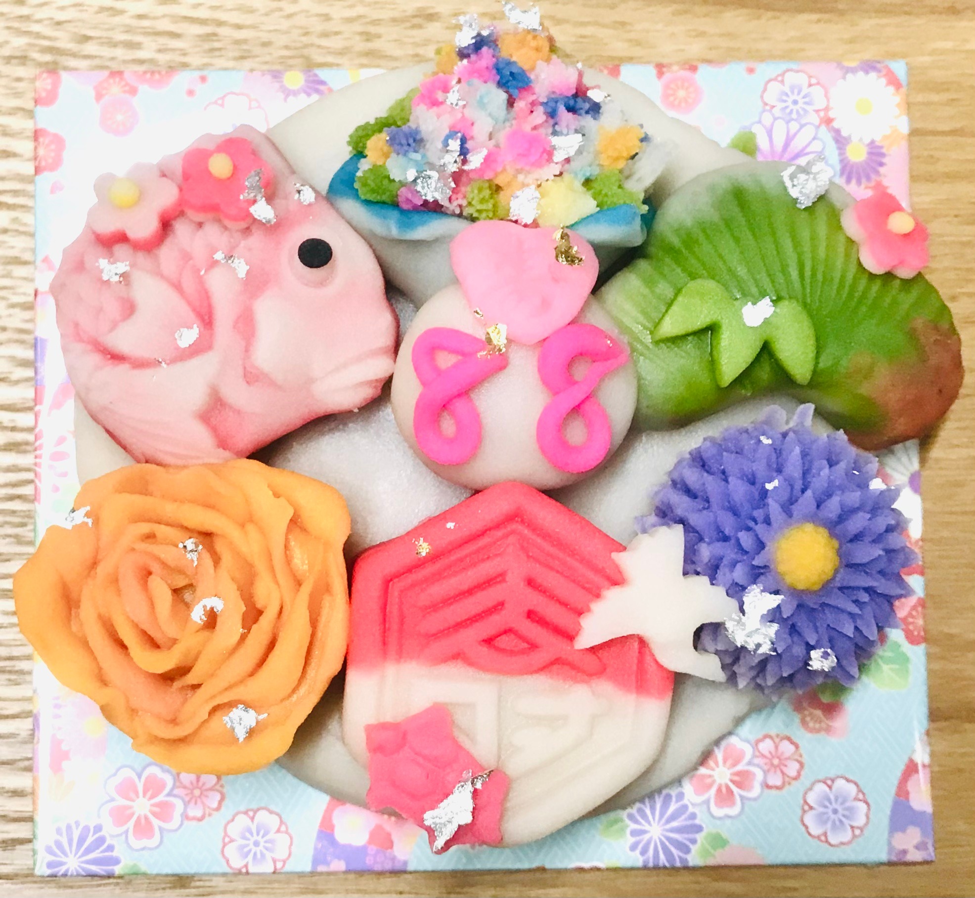 祝 米寿 和菓子ケーキ1 Baikatei1958