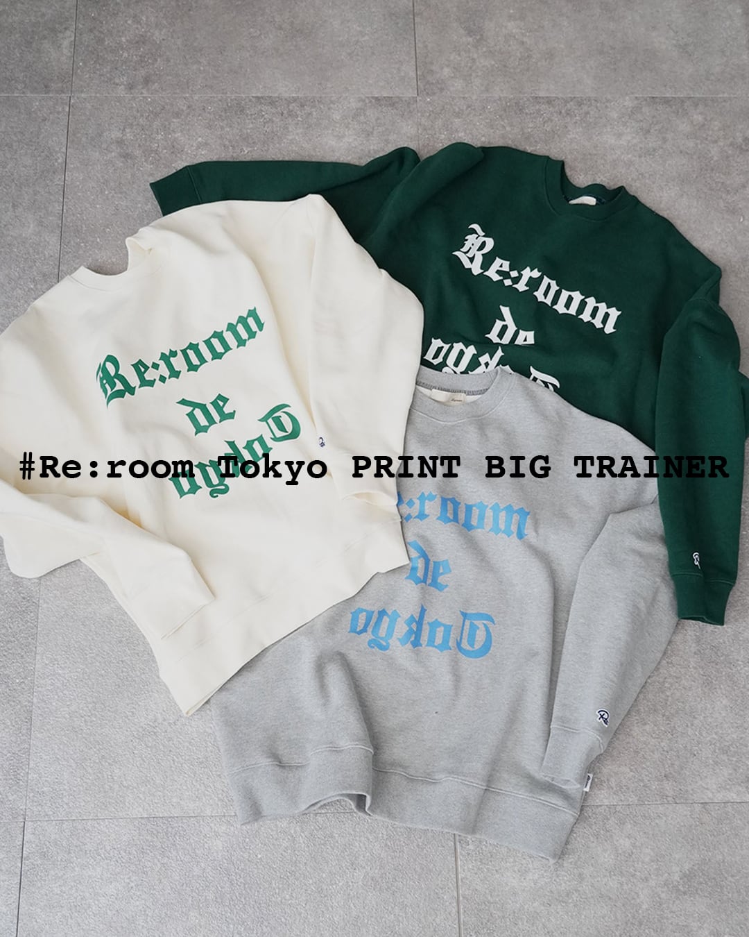 Re:room Tokyo PRINT BIG TRAINER［REC546］ | #Re:room（リルーム）
