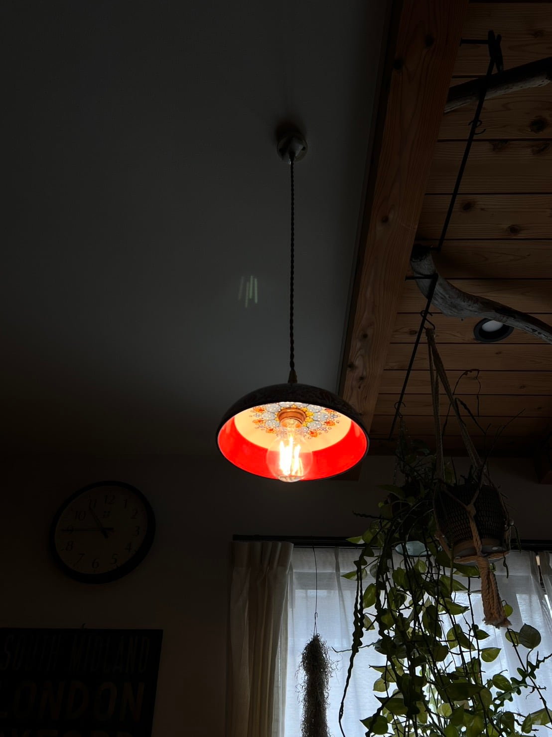 izumi lampオリジナル大型シェードのアイアンペンダントライト | izumi