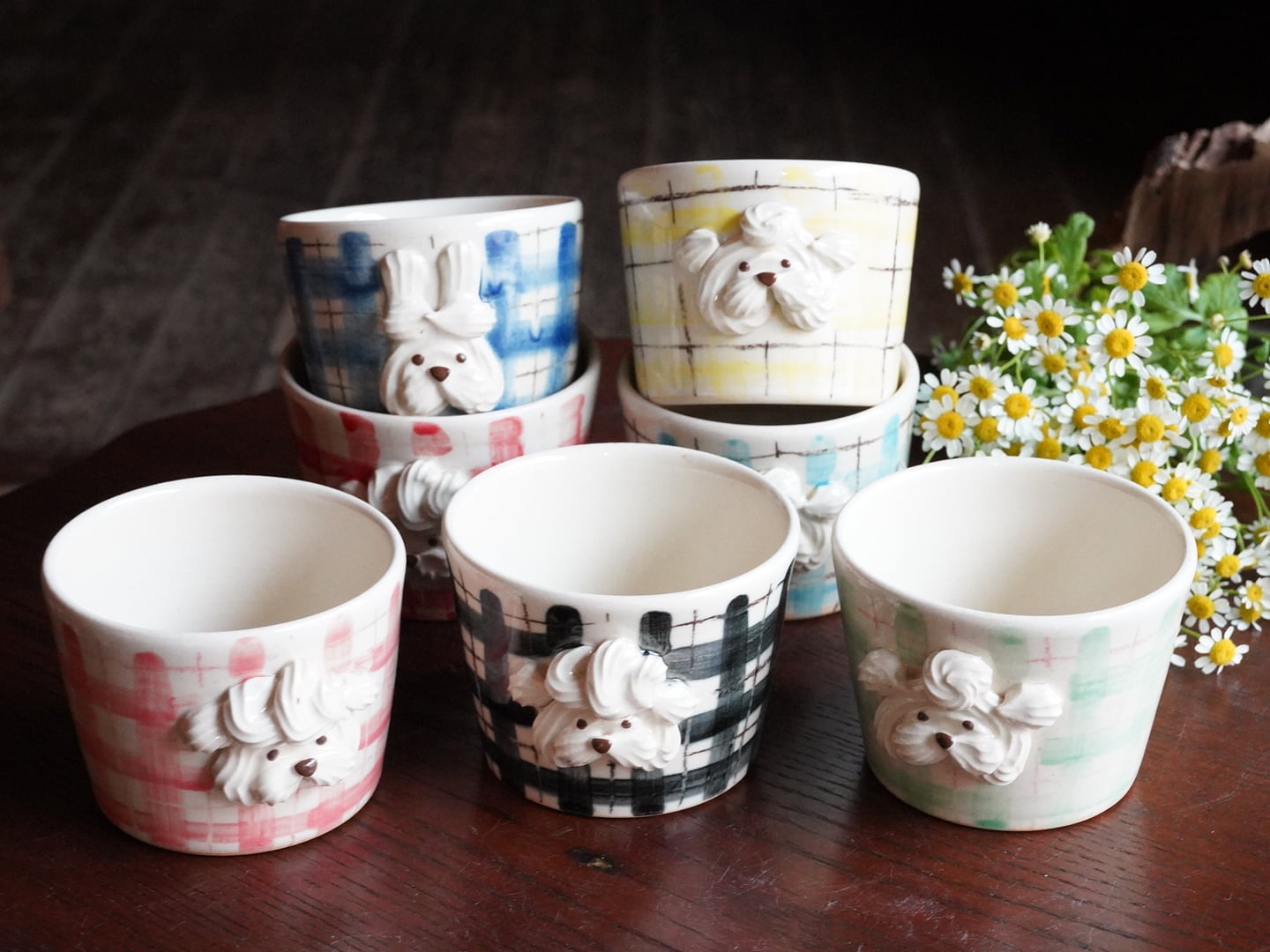 絵皿 2枚セット ポタリーメルヘン 壁掛け 陶器 文鳥舎POPUP 9/12(Sat)-9/27(Sun)】 | ろにせら ギャラリーと雑貨のお店