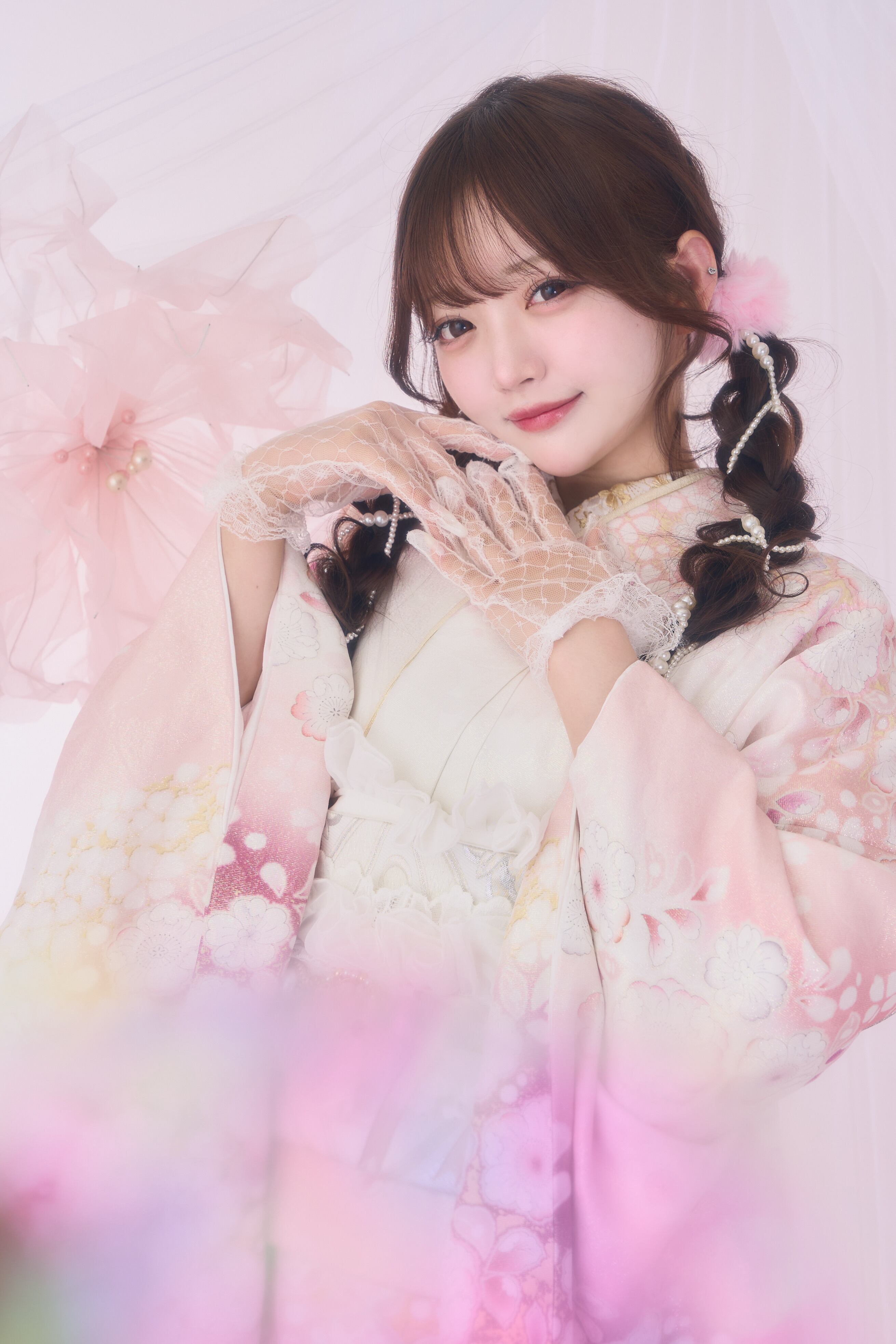 大人気ピンク系振袖♡ 可憐な新色が登場 | KIMONO LARME