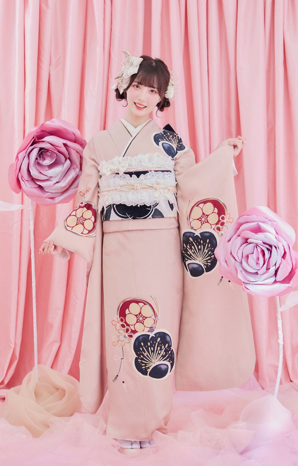 KIMONO LARME振袖アルバム♡澪川舞香♡BEIGE | KIMONO LARME