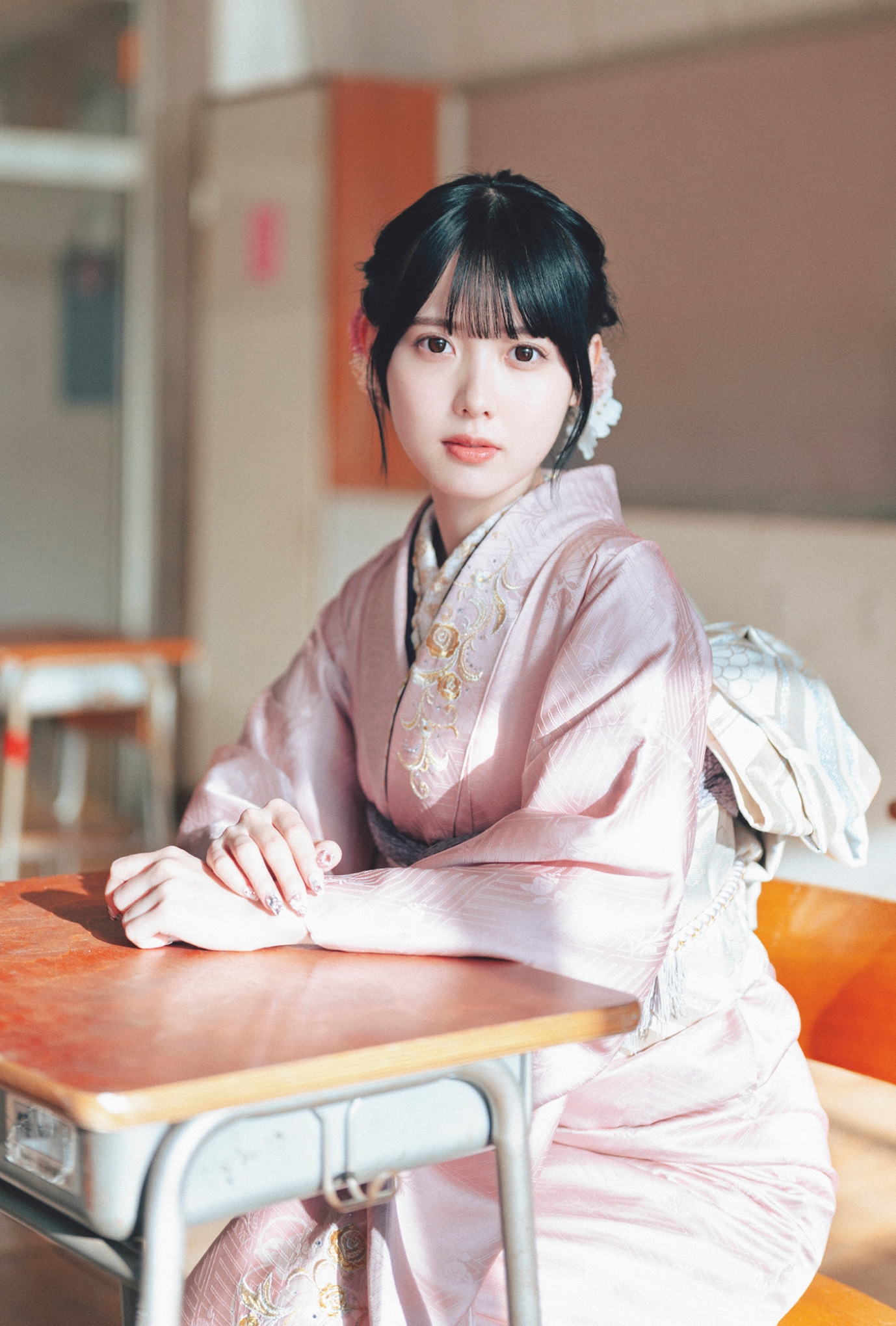 松本ももなさま(高嶺のなでしこ)B.L.T.MOOKにてKIMONO LARMEご着用 
