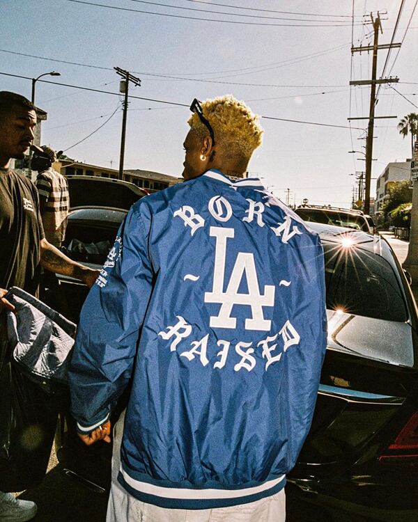 $*$様 BORN X RAISED オリーブ ナイロンジャケット 様 BORN X RAISED オリーブ ナイロンジャケット