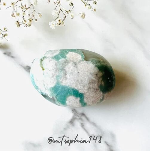 グリーン サクラ瑪瑙 フラワーアゲート セット グリーン サクラ瑪瑙