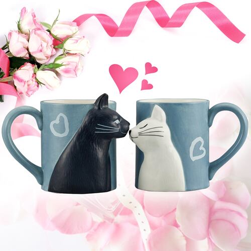ラブラブ♡な2匹の猫ちゃんの『KISSペアマグカップ』が入荷しま