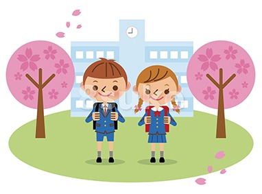 商用可 幼児 小学生のイラスト素材販売開始 入学式のイメージも 8sukeの人物イラスト屋 かわいいベクター素材のダウンロード販売