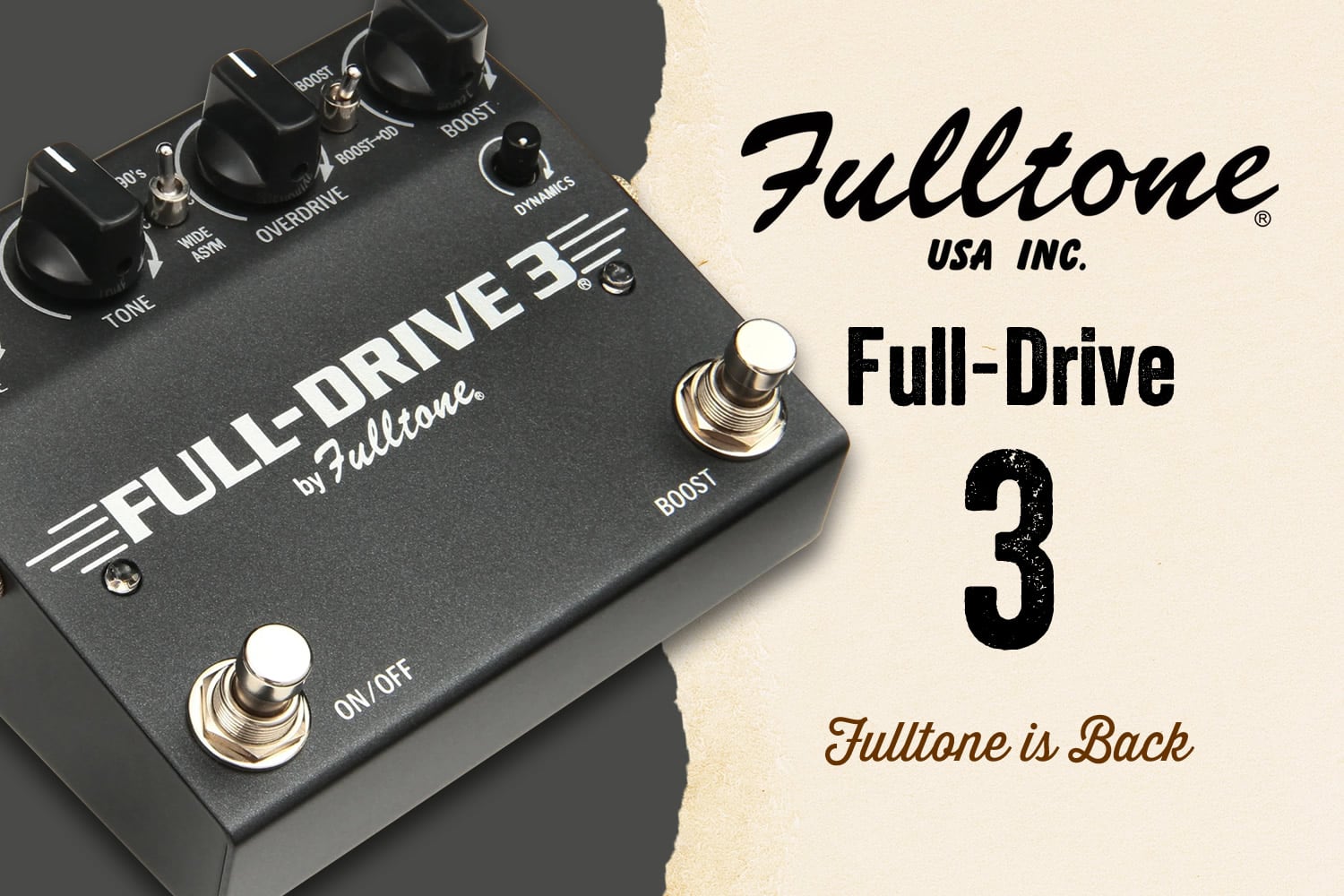 フルトーンが帰ってきた！超定番機フルドライブ2の進化版「Full-Drive3