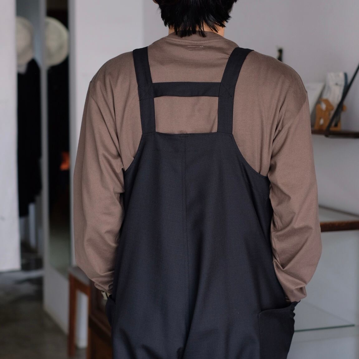 holk 2025ss オーバーオール いわしさholk 2025 SSサマーウールデックオーバーオール holk overall