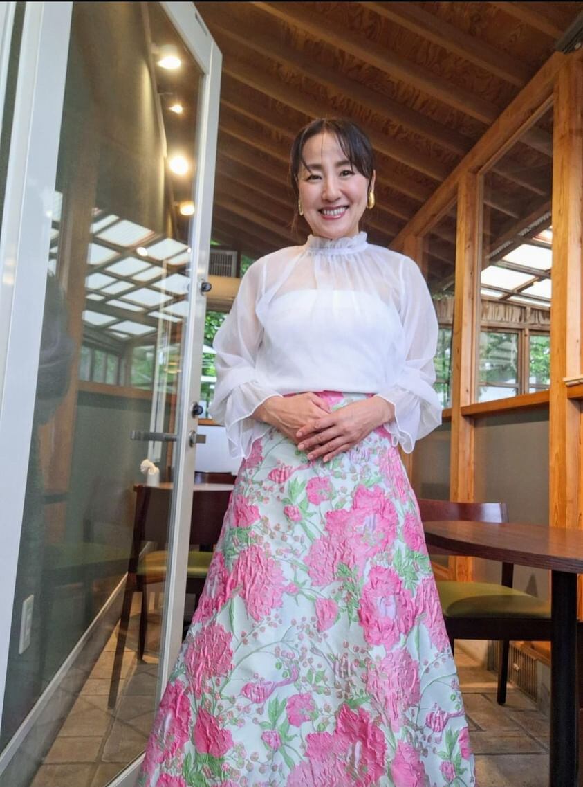 極美品】マックスマーラ シルク サマーニット M 花柄 白タグ 最高級  