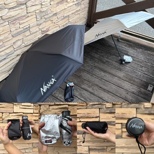NANGA【コンパクト アンブレラ 】《約16㎝❗️196g❗️》極小晴れ雨