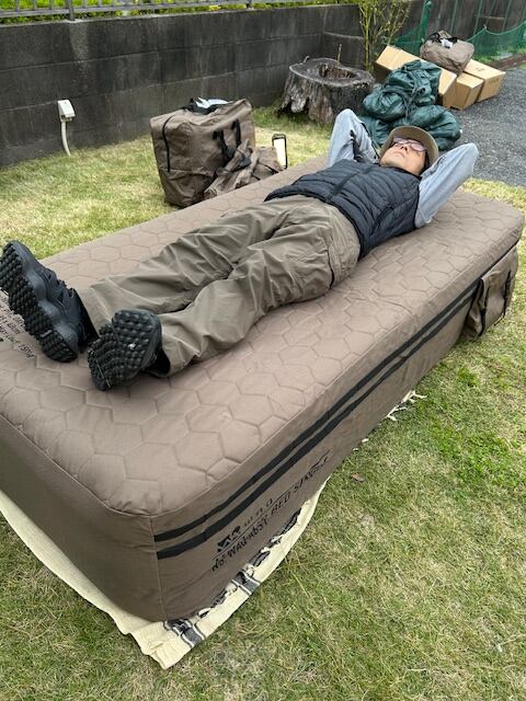 WAQ AIR BED double エアベッド ダブル コヨーテ 送料込み 【公式通販】