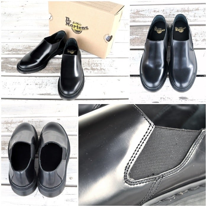 UK6EU39USM7USL8【レア・美品】Dr.Martens サイドゴアスリッポン - ブーツ