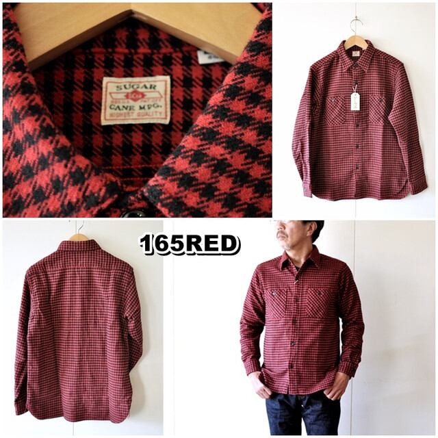 SUGAR CANE シュガーケーン ツイルチェック　ネルシャツ SUGAR CANE シュガーケーン [SC29358] 長袖 ツイルチェック ネルシャツ
